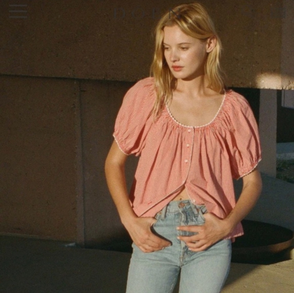 Doen Tennessee Top Red Gingham S